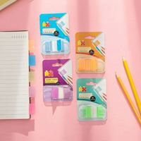 Bloc-notes créatif avec notes adhésives en papier kraft, clip coloré, bloc-notes adhésif pour étudiants avec support en bois