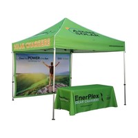 Lipat tahan air 50mm 40mm Hex Gazebo Pop up kanopi tenda untuk 10x10ft 10x20ft cetak luar ruangan acara Logo kustom