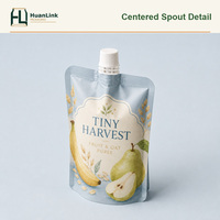 Sachets d'emballage liquide en aluminium de qualité alimentaire, pochettes à bec verseur anti-humidité et anti-lumière, personnalisables pour jus, purée et pulpe de fruits