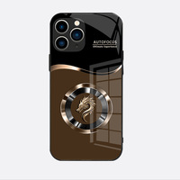 Vente en gros d'usine, coque de téléphone colorée de style chinois avec motif de dragon, coque de téléphone en verre trempé anti-chute pour iPhone 16 Pro