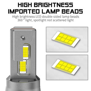 Новая автомобильная светодиодная фара H4, 66 Вт, 4000 лм, дальний/ближний свет, Встроенная мини-фара, лампа Plug-and-Play, универсальная - Product Image 4