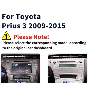 Krando Radio de coche de 9 pulgadas para <span class=keywords><strong>Toyota</strong></span> <span class=keywords><strong>Prius</strong></span> 3 2009-2015 unidad principal Android navegación GPS CarPlay inalámbrico DSP 4G tarjeta SIM autorradio - Product Image 2