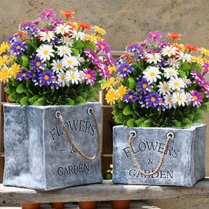 Bouquet de marguerites artificielles Guanyi, fleurs en plastique, décorations pour l'extérieur, la maison et les mariages - Product Image 3