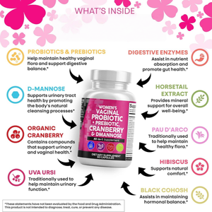 Cápsulas de probióticos femeninos Suplemento probiótico para mujeres Píldoras probióticas orgánicas para mujeres Cuidado DE LA SALUD - Product Image 4