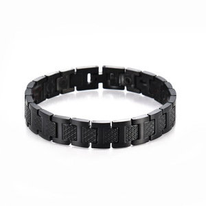 <span class=keywords><strong>Bracelet</strong></span> magnétique tendance en acier inoxydable 316 plaqué or avec zircon pour couples, <span class=keywords><strong>marque</strong></span> OJ - Product Image 3