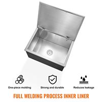 Promotion : Bac à glace extérieur en acier inoxydable, armoire personnalisée, mobilier de cuisine moderne modulaire, bac à bière grande capacité pour fêtes