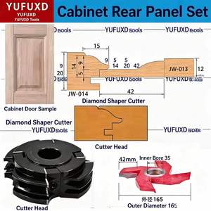 ใบมีดตัดกรอบตู้ YUFU Diamond Longer Life TiCN เคลือบผิว ทนทาน ถอดเปลี่ยนได้ รองรับการผลิตแบบ OEM ตามสั่ง 3 - Product Image 4