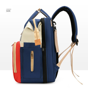 Moda mamá plegable nacido cama pañal mochila panalera mamá bebé <span class=keywords><strong>sacos</strong></span> de dormir con cama <span class=keywords><strong>cuna</strong></span> - Product Image 4