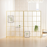 Paravent décoratif moderne et réglable en métal pour salon de beauté et spa de manucure avec cloison de séparation