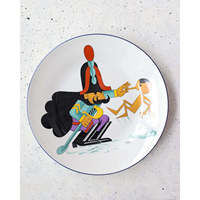 Andria Richard Ginori Pinocchio Centenary Collection, ensemble de quatre assiettes en céramique 0g, design Cassinetti, pour la maison et la restauration, manuel d'utilisation