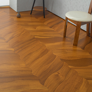 Parquet de Madera de Ingeniería Multicapa de Nogal Negro Rústico E0 E1 CE con Ranura Lisa Grado ABC 14mm 15mm 20mm para Villa - Product Image 1