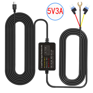 Cable de alimentación reductor de voltaje 5V3A para coche, para transmisión de medios 4K, sistemas de gran escala y grabación de lapsus temporales, para dashcam, L143 - Product Image 6