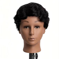 Perruque courte en cheveux humains ondulés, noire unie, fabriquée à la machine, coupe pixie, perruques en cheveux humains naturels et doux pour femmes afro-américaines