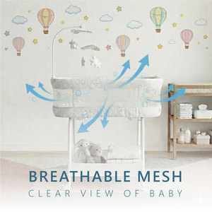 เปลเด็กอ่อนไฟฟ้าแบบโยกอัตโนมัติสำหรับกลางคืน ขายส่งจากผู้ผลิต - Product Image 4