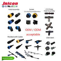 M25 3 + 2 broches 50A étanche 3Pin puissance 2Pin données multi-broches IP67 prise mâle prise femelle connecteur Jnicon