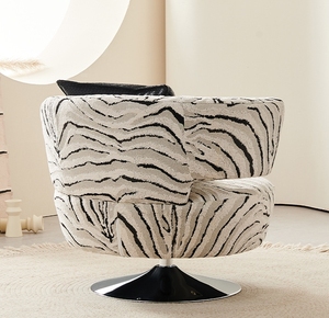 MR Furniture Sofá giratorio individual Silla ligera de lujo para sala de estar Silla de ocio Silla de recepción minimalista - Product Image 4