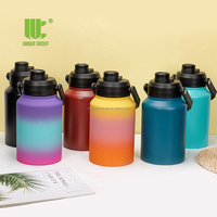 Botella de Agua Aislada al Vacío de Acero Inoxidable 18/8 de 64 oz (1 Galón) Unique Group, Aislamiento Térmico de 24-36 Horas, Portátil