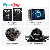 Moto électrique Apexjoy TROMOX-M03Q avec ABS, 48V48Ah, autonomie de 110 km, vitesse de 49 km/h, 1200W, application intelligente, GPS, directement de l'usine