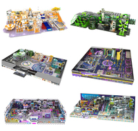Equipo para Centro de Entretenimiento Familiar Interior, Toboganes de Juego, Juego de PVC Resistente, Certificado CE e ISO, Parque Infantil Interior de Gran Escala para Niños