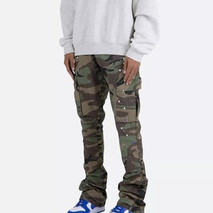 Manufacturer Sale Casual Camo Denim Pants Camouflage Colored Cargo Pocket <b>Jeans</b> <b>Men</b> s Custom Stacked <b>Jeans</b> - Product Image 4