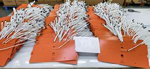 سخان سيليكون مع لوح ألومنيوم لنقل الحرارة، حصيرة حرارية سيليكونية مخصصة - Product Image 4