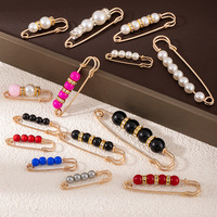 Broche ajustable pour la taille, épingle anti-exposition en perles et strass, accessoire vestimentaire pour femme