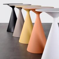 Meilleur prix - Table de pub moderne ronde en plastique pour l'extérieur, avec base en forme de cône, pour la maison, le bar, le balcon, l'extérieur