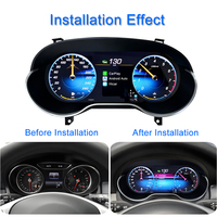 Accesorios para Automóviles Auto Meter para Mercedes Benz A CLA GLA W176 X117 X156 2013-2019, Panel de Instrumentos Digital, Velocímetro