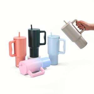Vaso Personalizado por Sublimación de 30oz, H2.0, Vaso Térmico de Acero Inoxidable para Exteriores, 900ml, Taza de Viaje con Tapa y Asa - Product Image 1