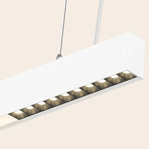 Modern Commercial Office Hanging <b>Light</b> Linear Anti-glare Grille <b>Light</b> Aluminum 45W Led Linear Pendant <b>Light</b> Suspended Lamp - Product Image 1