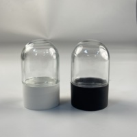 Récipient en verre pour emballage d'ampoules de 3oz 4oz bocaux en verre fond rond avec couvercle CR