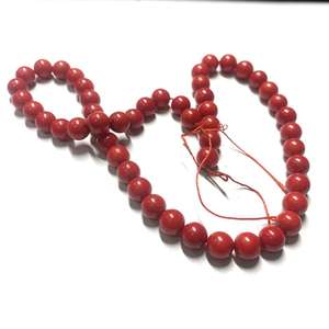 Collier en perles rondes lisses en corail naturel de Taïwan, personnalisé en gros - Product Image 4