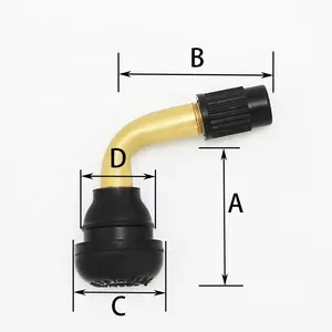 Tubeless Motorcycle 90 Degree Tire Valves Fit For 11.5mm Rim Hole Favorable Price Scooter Tire Valve PVR70