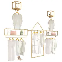 Women's Clothing Shop Cloth Display, Mounted Dress Stand