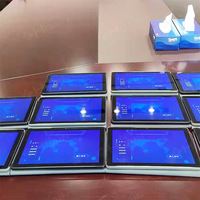 Bureau escamotable électrique dissimulé avec écran LCD motorisé, rabattable pour table de salle de conférence
