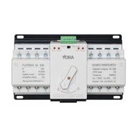 Commutateur de transfert automatique 63A 2P 3P 4P 220V 400V, commutateur miniature de commutation de source double pour la maison