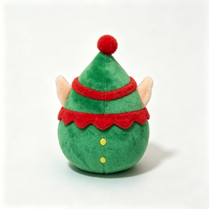 Peluche de Noël personnalisée en forme d'œuf, jouet en peluche elfe chancelot, mini ornement de Noël en peluche elfe rond - Product Image 5