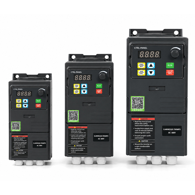 VFD 0.75KW 1.5KW 2.2KW 4KW 5.5KW 7.5KW 11KW 15KW Variable Frequency Inverters 220V Single Phase to 380V Three Phase Motor Drive