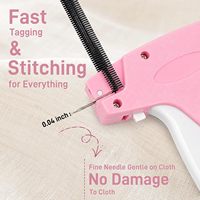 Kit de pistolet d'étiquetage de vêtements portable Alltin avec 2000 attaches, 6 aiguilles en ABS et acier inoxydable pour la vente au détail de vêtements et la couture DIY