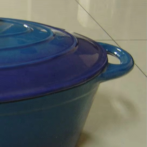 Gang soong nấu ăn nồi với màu tím men lớp phủ đồ nấu nướng Bộ với đôi Xử lý vòng hình dạng gang soong - Product Image 5