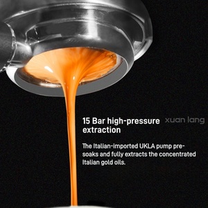 Machine à café semi-automatique noire, machine à expresso pour la maison, le magasin, le <span class=keywords><strong>bureau</strong></span>, avec mousseur à vapeur haute pression - Product Image 5