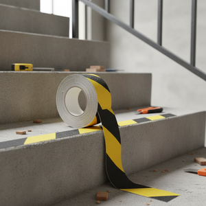 Yellow-Black 2.5 cm X 25 m Non-Slip <b>Tape</b> for Stairs - Product Image 3