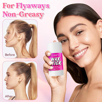 Bâton de cire pour cheveux rose durable et durable pour cheveux 2.7 oz adapté aux hommes et aux femmes Bâton de cheveux magique