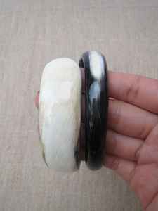 Bracelets en corne de buffle, artisanat naturel, bijoux faits à la main pour femmes, accessoires ethniques authentiques, déclaration de mode unique - Product Image 5