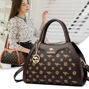 Bolsos de Hombro de Cuero PU de Gran Capacidad al por Mayor, Bolsos de Mano de Moda para <span class=keywords><strong>Mujer</strong></span>, Bolsos de Cuero Tipo Satchel - Product Image 3