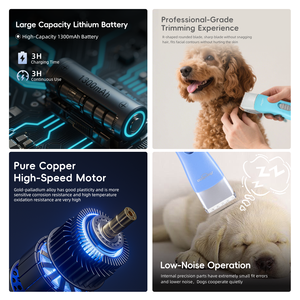 Shernbao cavo PGC-535 <span class=keywords><strong>e</strong></span> Trimmer cordless lama in ceramica <span class=keywords><strong>tagliacapelli</strong></span> per animali domestici - Product Image 4