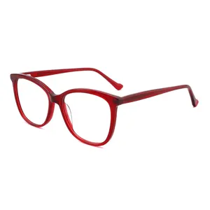 Hot trending products 2024 eyeglassesframe trend personality men and women models of high-quality acetate designer brand glasses