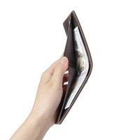 Dompet Lipat Pria Kulit Sapi Asli Ya579 Grosir Logo Kustom Desain Sederhana Dompet Pendek untuk Pria
