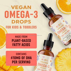 Personalizado Sabor Algas Óleo Gotas Omega 3 DHA EPA Private Label Vitaminas Suplemento para Crianças Inteligência Oral Líquido - Product Image 6