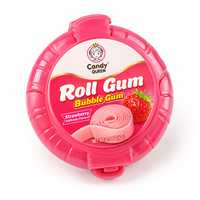 Chewing-gum Halal en Rouleau Saveur Fruitée Grande Taille, Vente Directe Usine, OEM, Marque Privée, Emballage Personnalisé en Vrac